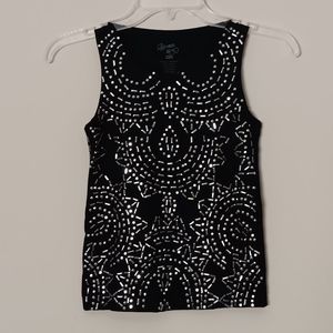 FLOWERS BY ZOE Girl's Studded Top, size XL